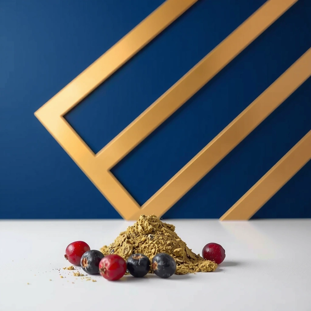 Architektonische Textur aus Blau und Gold